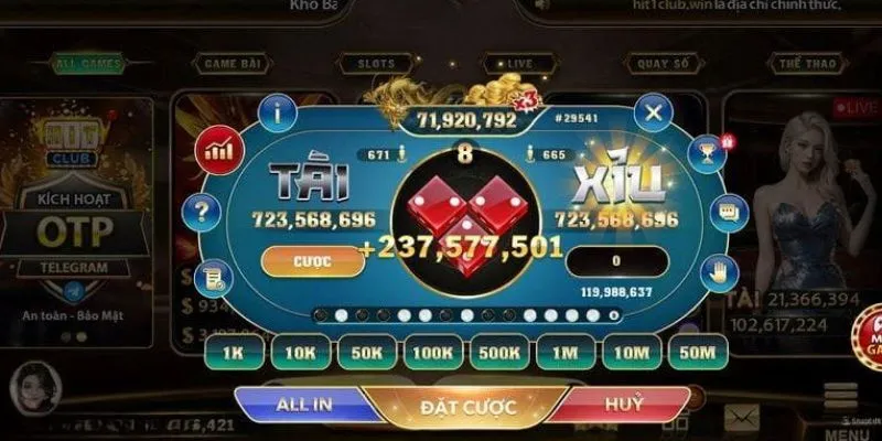 Tài xỉu đổi thưởng tại 789Bet: Cơ hội thắng lớn chỉ với một cú đặt cược